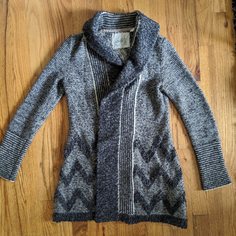 Anthropologie Angel of the North Grey Sweater